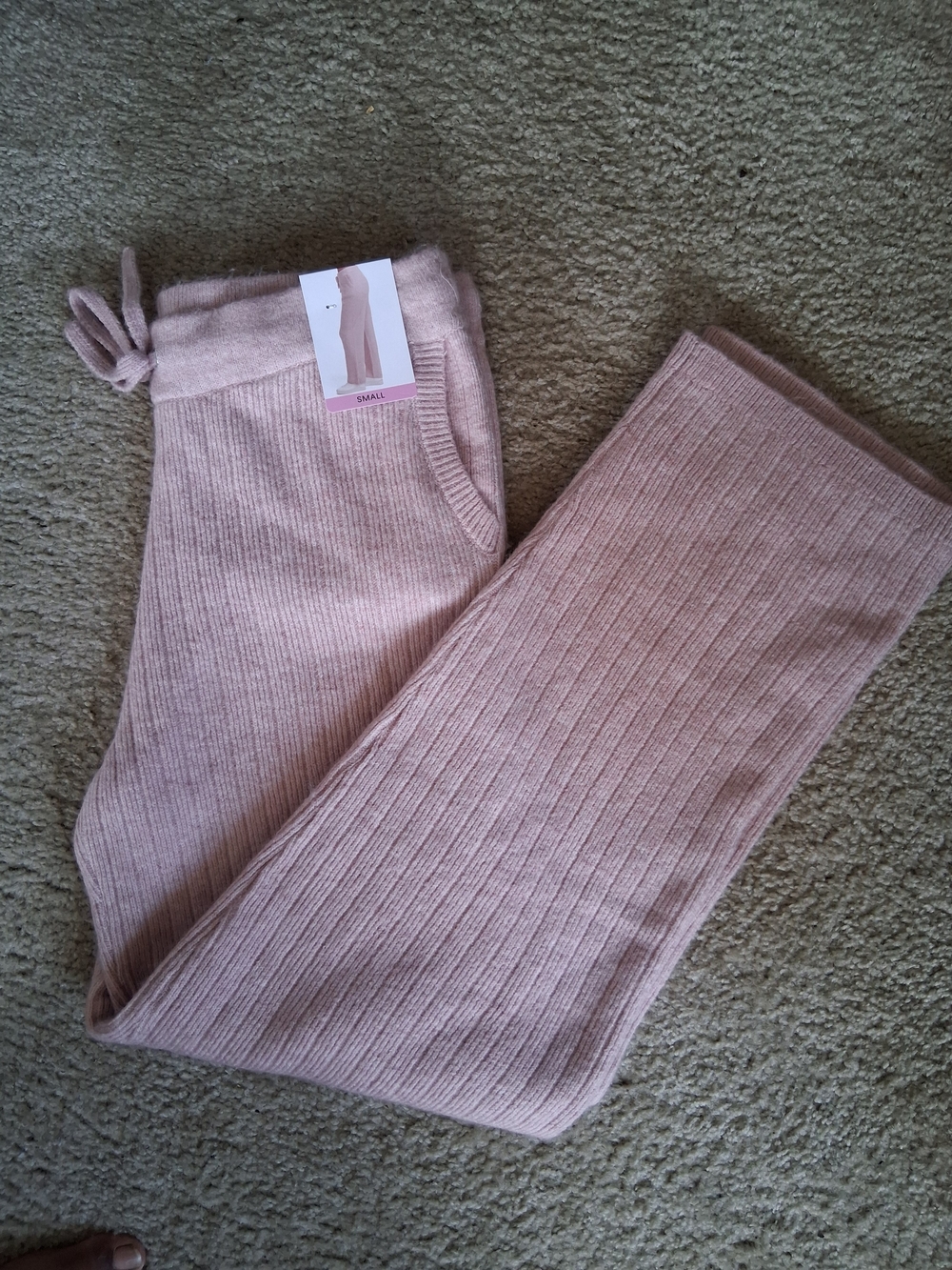 DKNY Ribbed Cashmere Blend Pant